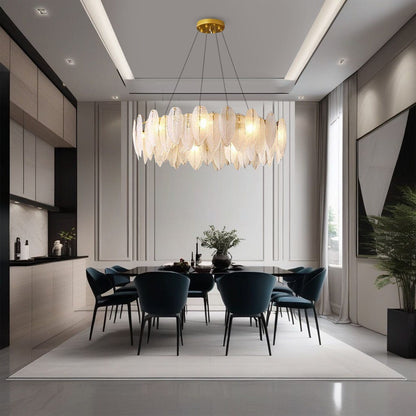Luxury Feather Crystal Chandelier - Lusomart