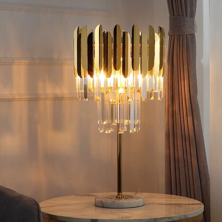Luxury Glass Floor and Desk Lamp