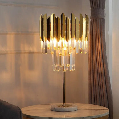Luxury Glass Floor and Desk Lamp