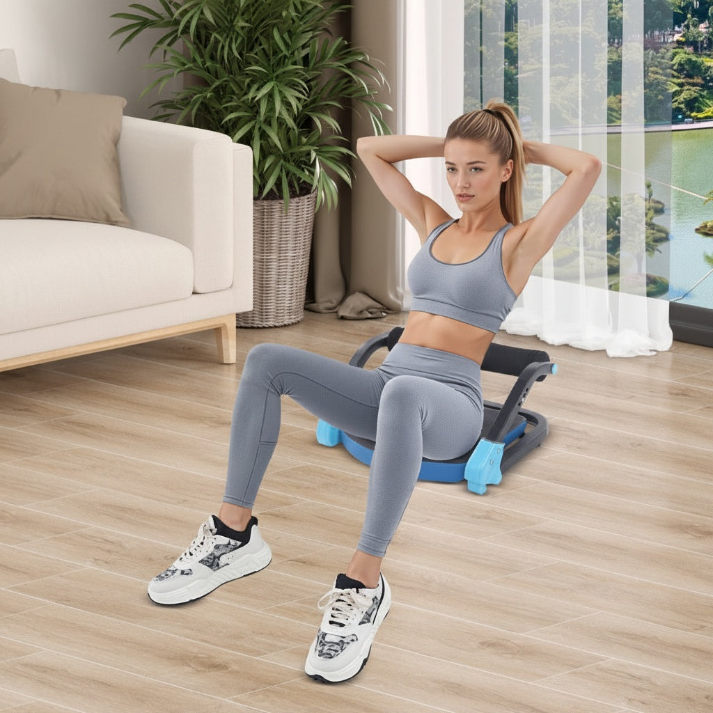 Compact Adjustable Ab Crunch Trainer Fitness Equipment