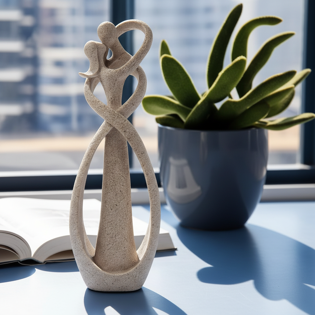 Unique Contemporary Art Resin Lover Figurine Decoration - Lusomart