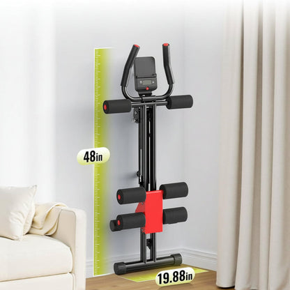 Compact Home Gym Ab Cruncher Folding Steel Frame