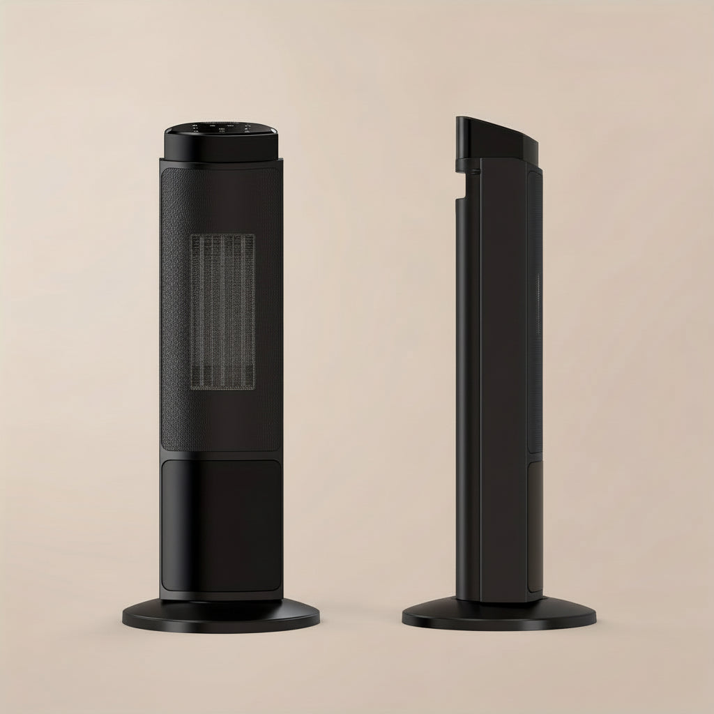 Compact Electric Space Heater with Remote Control