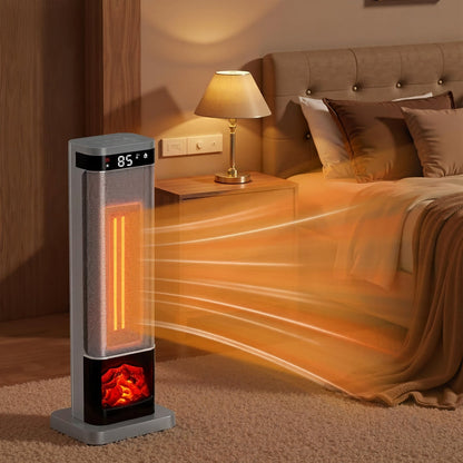 Compact Electric Space Heater with Remote Control