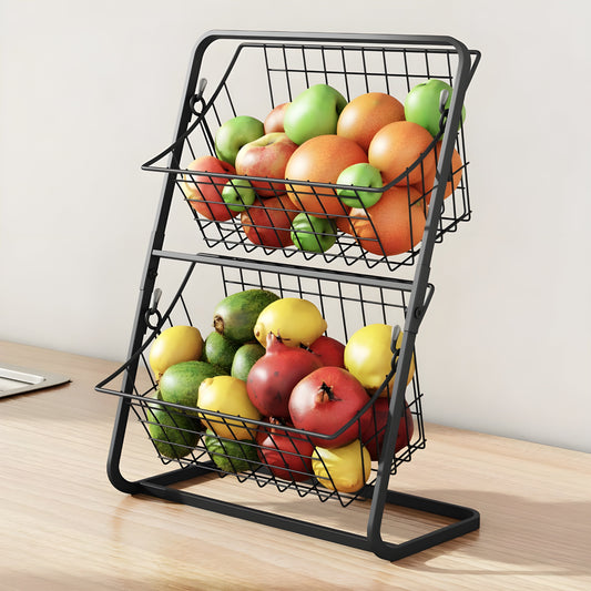 Collapsible Kitchen Fruit and Veggie Storage Basket - Lusomart