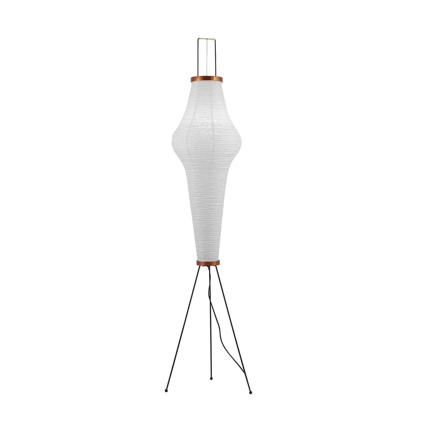 Warm White Paper Floor Lamp with Soft Lighting