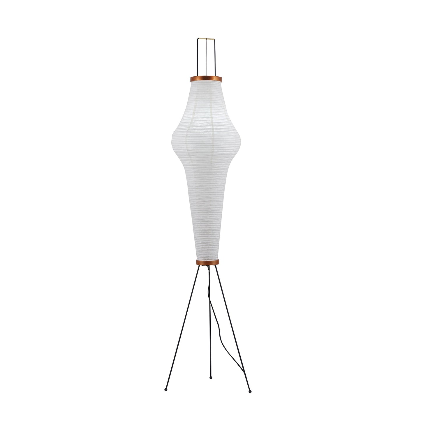 Warm White Paper Floor Lamp with Soft Lighting