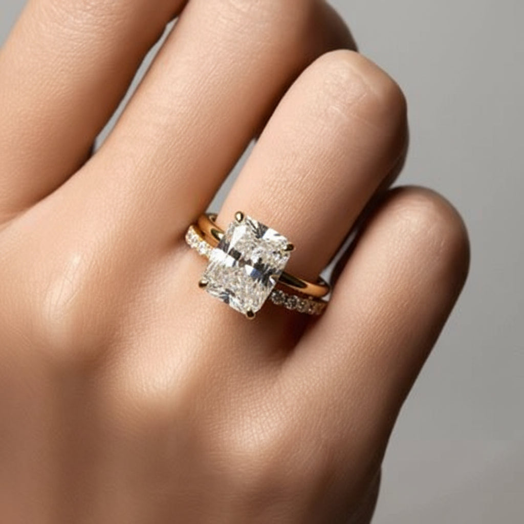 Simple Silver Geometric Ring Adjustable Band