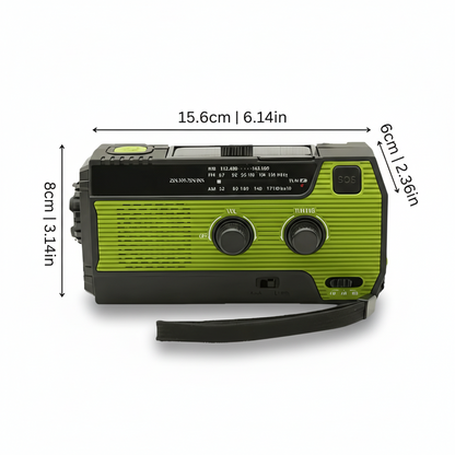 Compact Solar Powered Weather Radio Charger