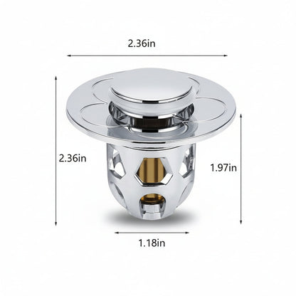 Easy Clean Stainless Steel Bathroom Sink Plug