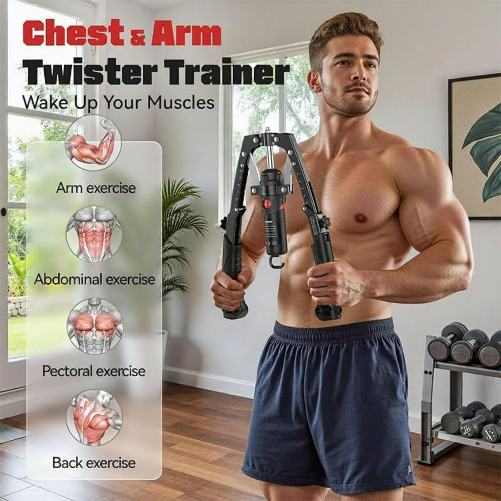 Compact Home Gym Arm Trainer with Digital Display