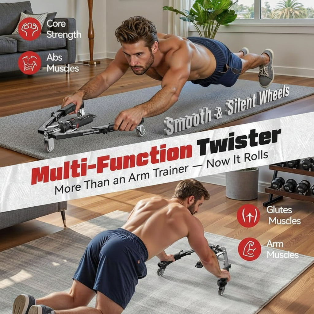 Compact Home Gym Arm Trainer with Digital Display