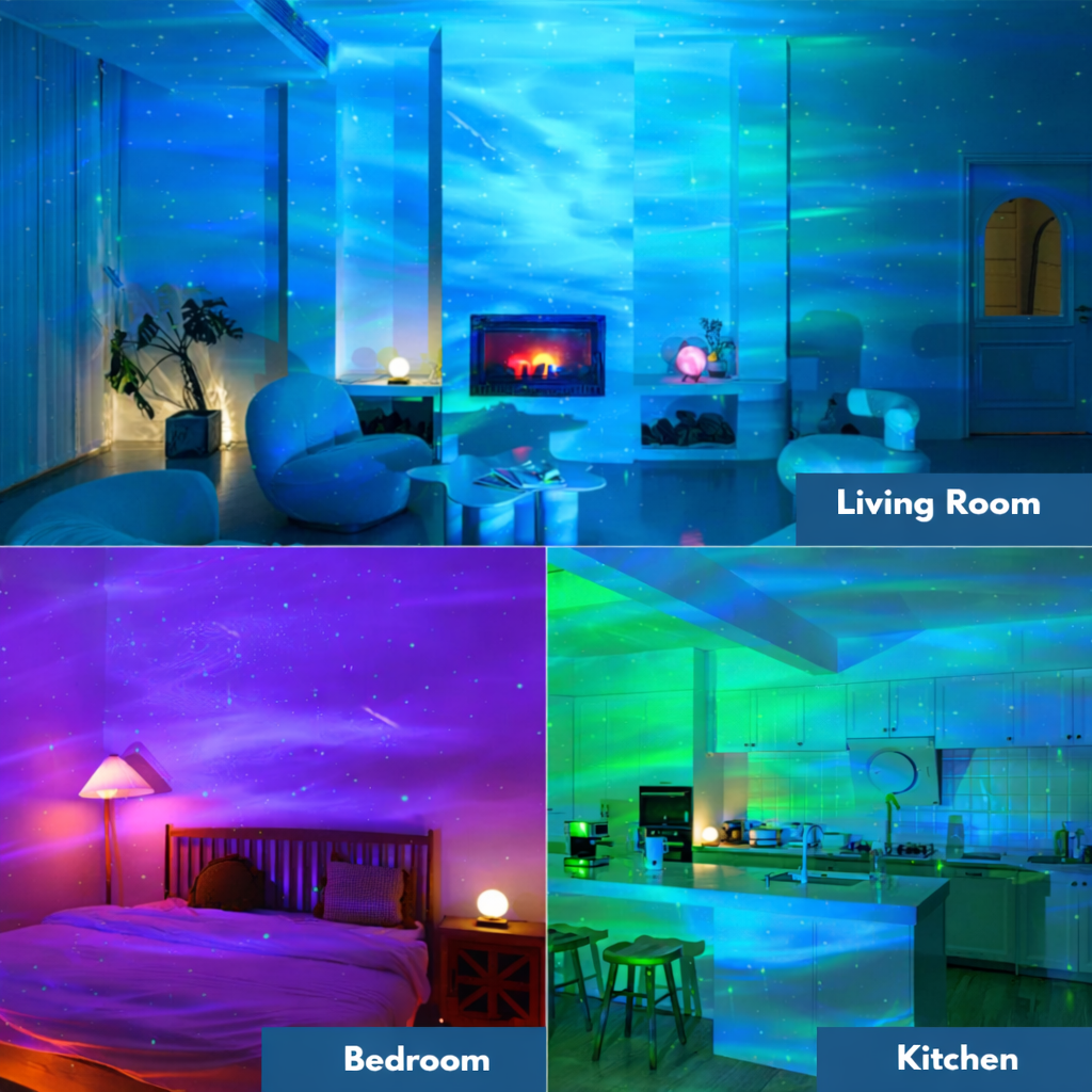 Colorful Starry Night LED Lamp with Remote Control