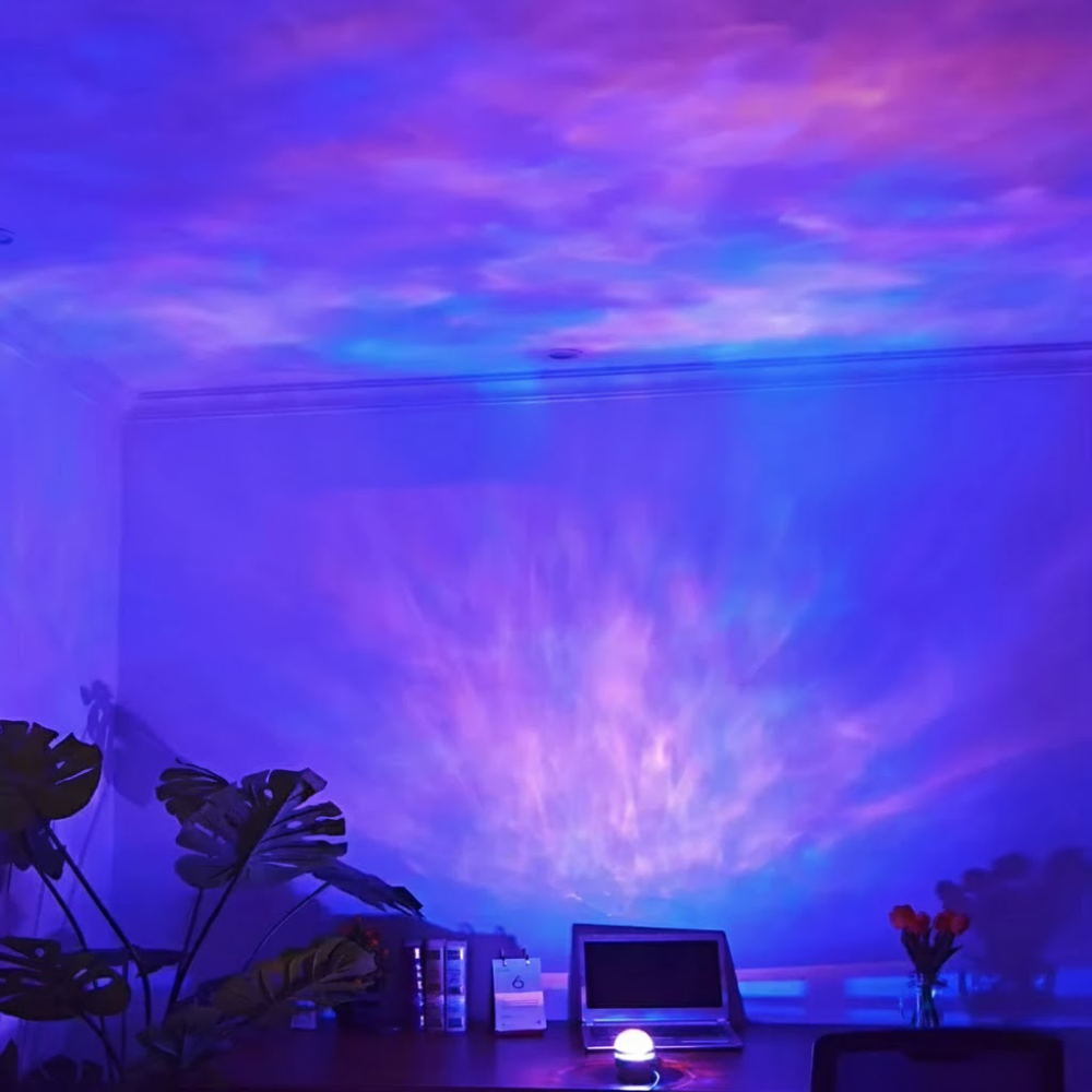 Colorful LED Night Light Star Projector Bedroom Lamp