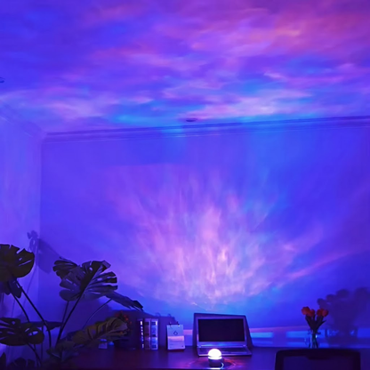 Colorful LED Night Light Star Projector Bedroom Lamp