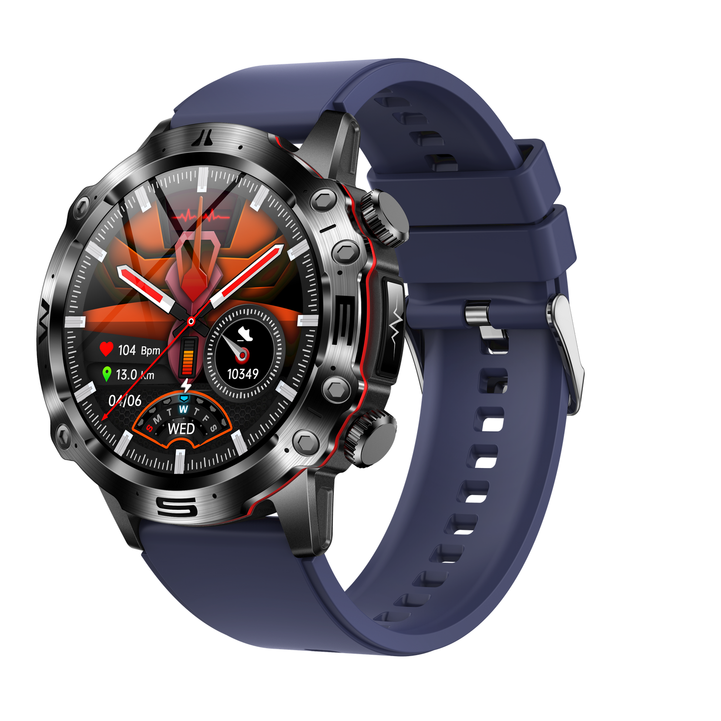 Fitness Tracker Watch with ECG and Health Monitoring