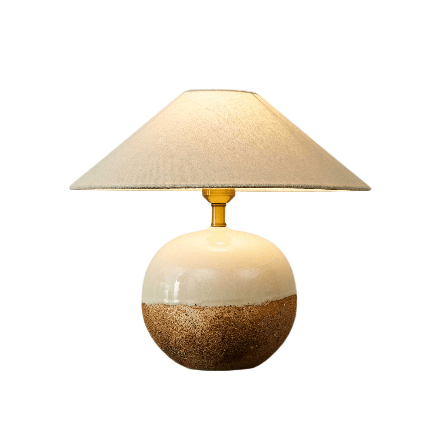 Stylish Table Lamp with Rounded Metal Base - Lusomart