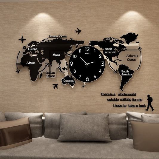 Decorative 3D Wall Clock Art Piece - Lusomart