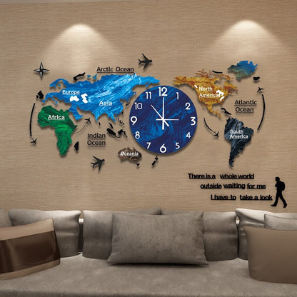 AcrylicArt | Stylish Modern 3D DIY Wall Clock Decor 2