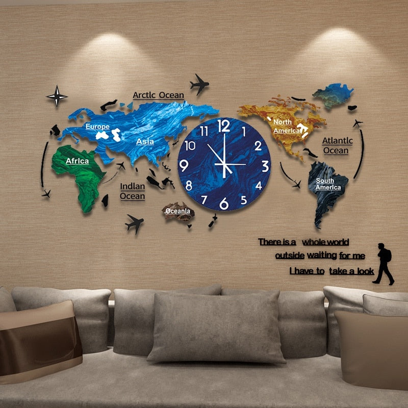 AcrylicArt | Stylish Modern 3D DIY Wall Clock Decor 7