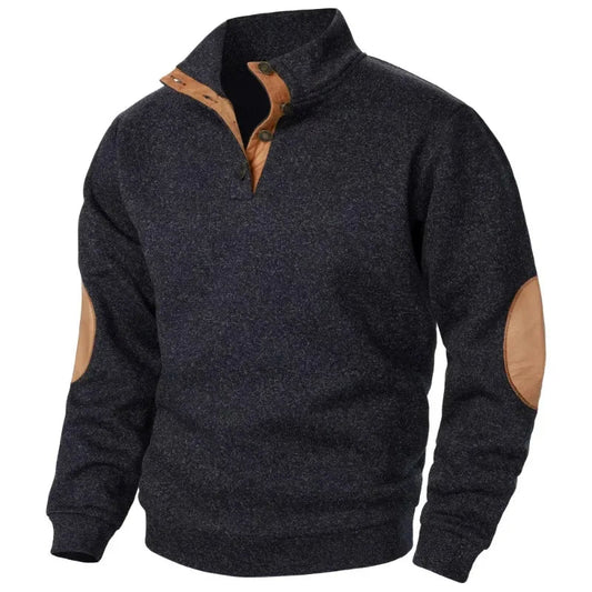 Relaxed Fit | Soft Men's V-Neck Casual Sweatshirt - Lusomart