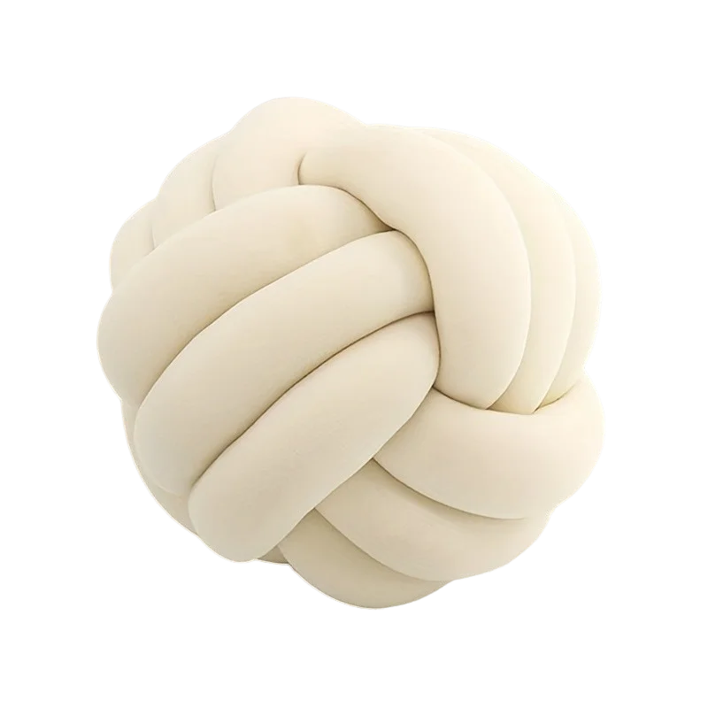 Textured Knot Ball Pillow
