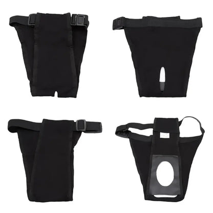 Adjustable Dog Incontinence Pants with Washable Diapers – Comfortable Black Hygiene Pants for Dogs in Heat and Puppies 4