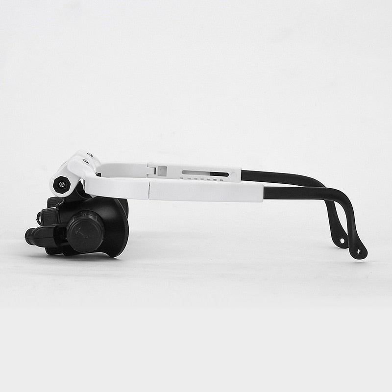 Adjustable LED magnifying glasses with 8x, 15x and 23x magnification for hobbies and precision work 3