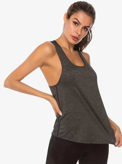 AeroFit | Stylish Quick-Dry White Women's Tank Top for Active Wear 2