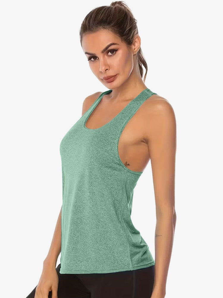 AeroFit | Stylish Quick-Dry White Women's Tank Top for Active Wear 6