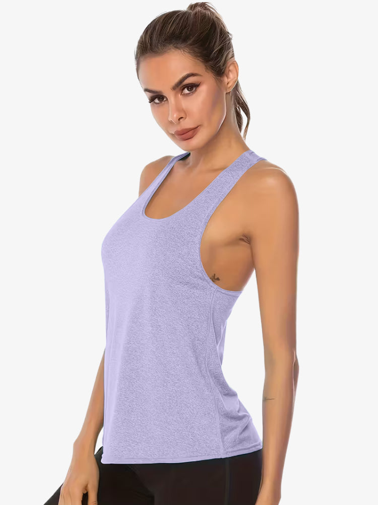 AeroFit | Stylish Quick-Dry White Women's Tank Top for Active Wear 7