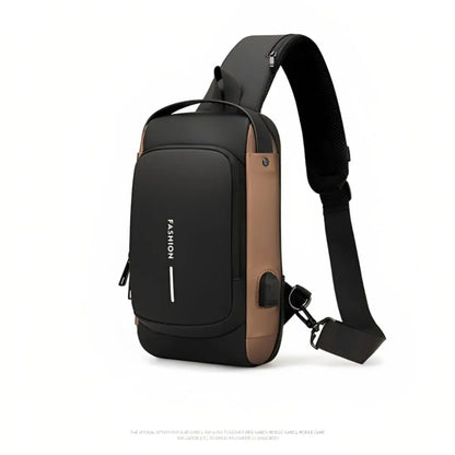 Waterproof Secure Men's Cross Body Bag