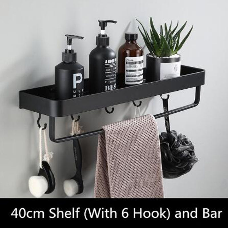 AeroShelf – Black Space Aluminum Wall Shelf for Modern Minimalism 14