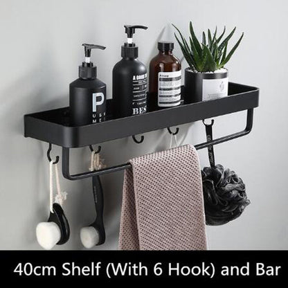 AeroShelf – Black Space Aluminum Wall Shelf for Modern Minimalism 14