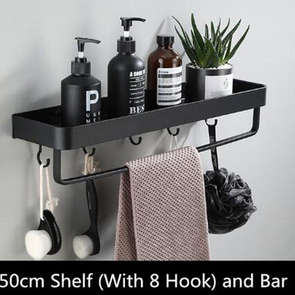 AeroShelf – Black Space Aluminum Wall Shelf for Modern Minimalism 15