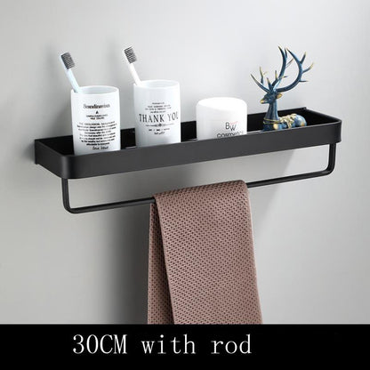 AeroShelf – Black Space Aluminum Wall Shelf for Modern Minimalism 4