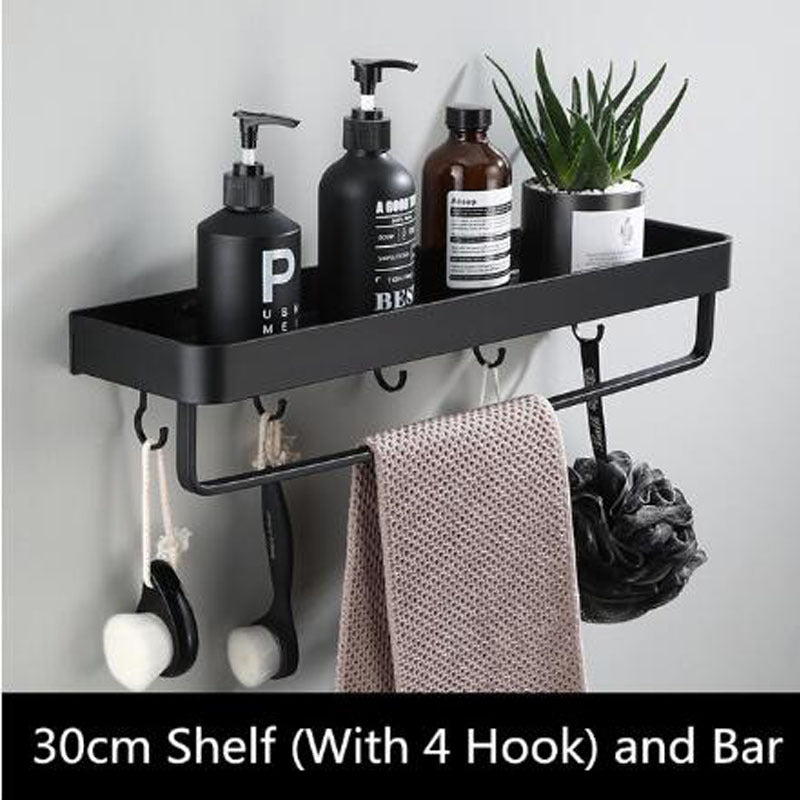 AeroShelf – Black Space Aluminum Wall Shelf for Modern Minimalism 5