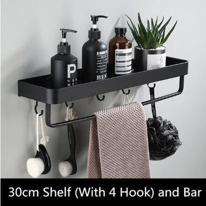 AeroShelf – Black Space Aluminum Wall Shelf for Modern Minimalism 5