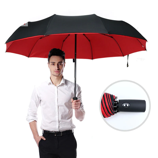 Waterproof Compact Storm Umbrella for Windy Rainy Days - Lusomart