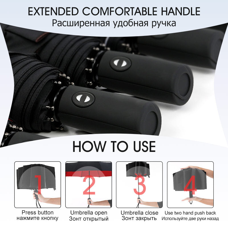 AeroShield | Durable Lightweight Windproof Storm Umbrella for All Weather 8