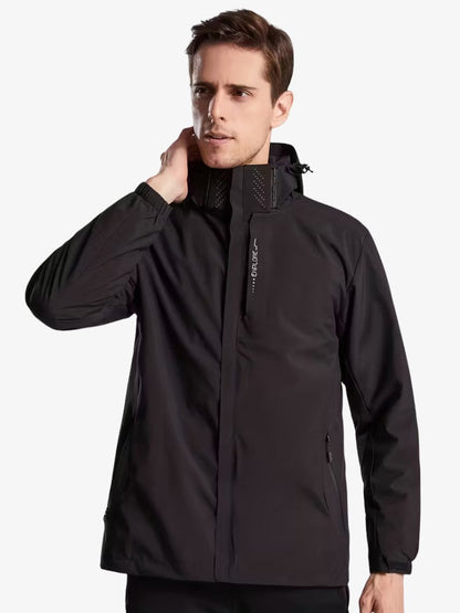 Waterproof Breathable Men's Windbreaker Rain Jacket - Lusomart