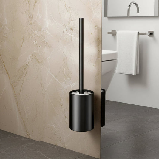 Modern Slim Wall Mount Toilet Brush Holder Set - Lusomart