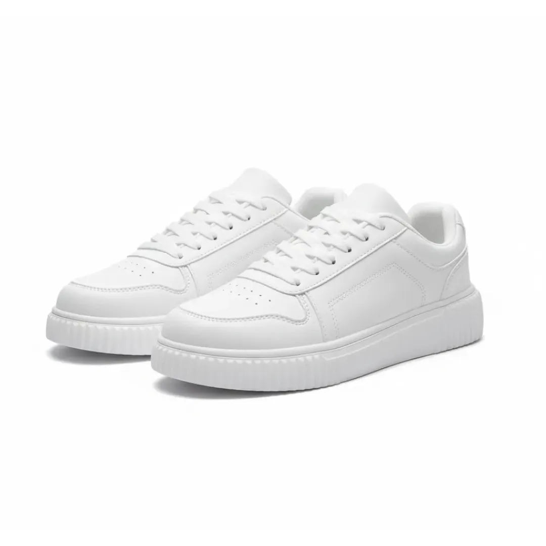 Comfortable Breathable White Blue Men's Sneakers - Lusomart