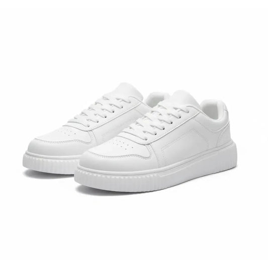 Comfortable Breathable White Blue Men's Sneakers - Lusomart