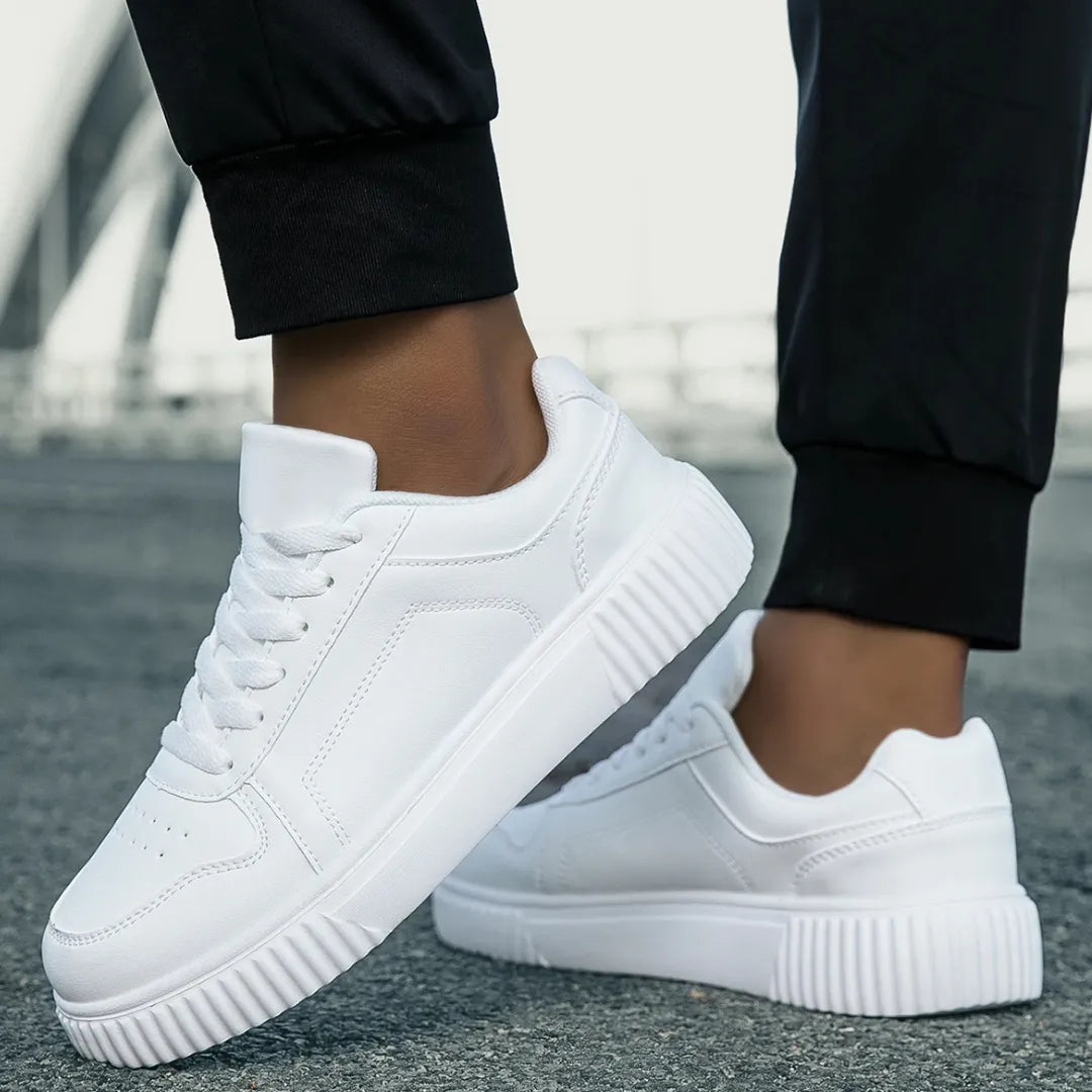 AeroStride | Stylish Lightweight Men's Casual Sneakers in White and Blue 2