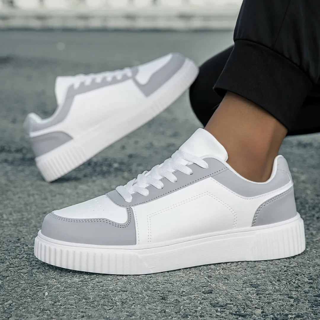 AeroStride | Stylish Lightweight Men's Casual Sneakers in White and Blue 7