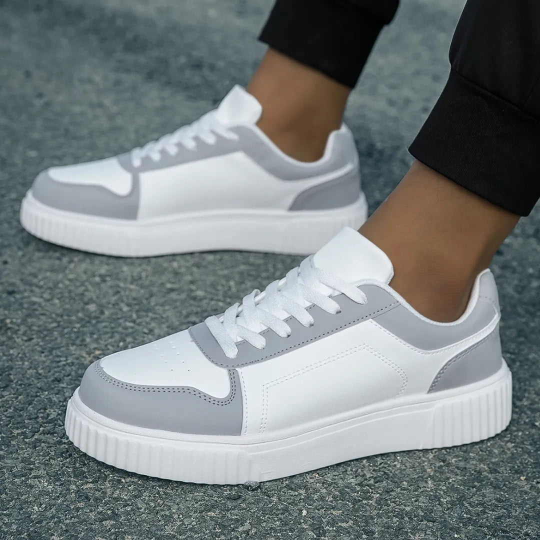 AeroStride | Stylish Lightweight Men's Casual Sneakers in White and Blue 8