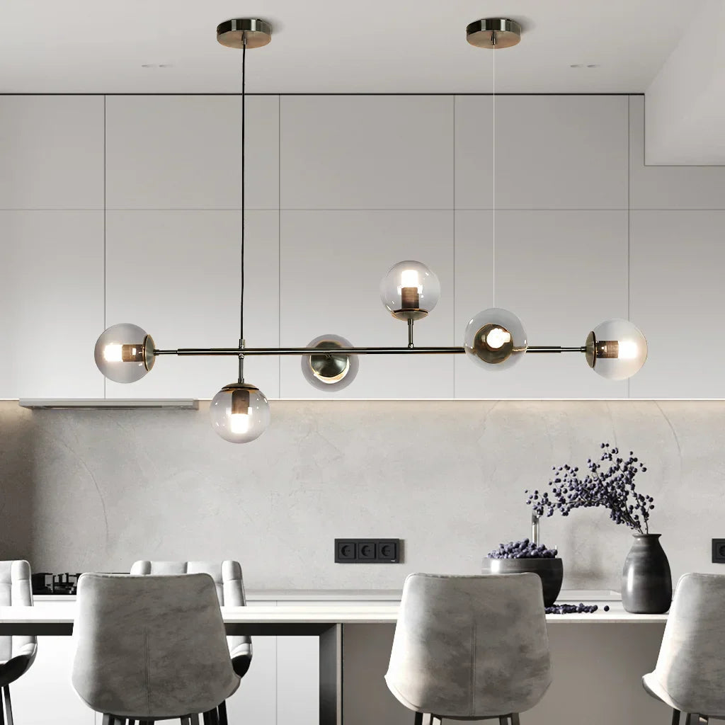 Luxury Chrome Pendant Kitchen Light