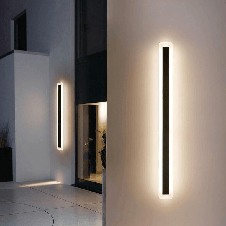 Slim Modern Outdoor LED Wall Lamp