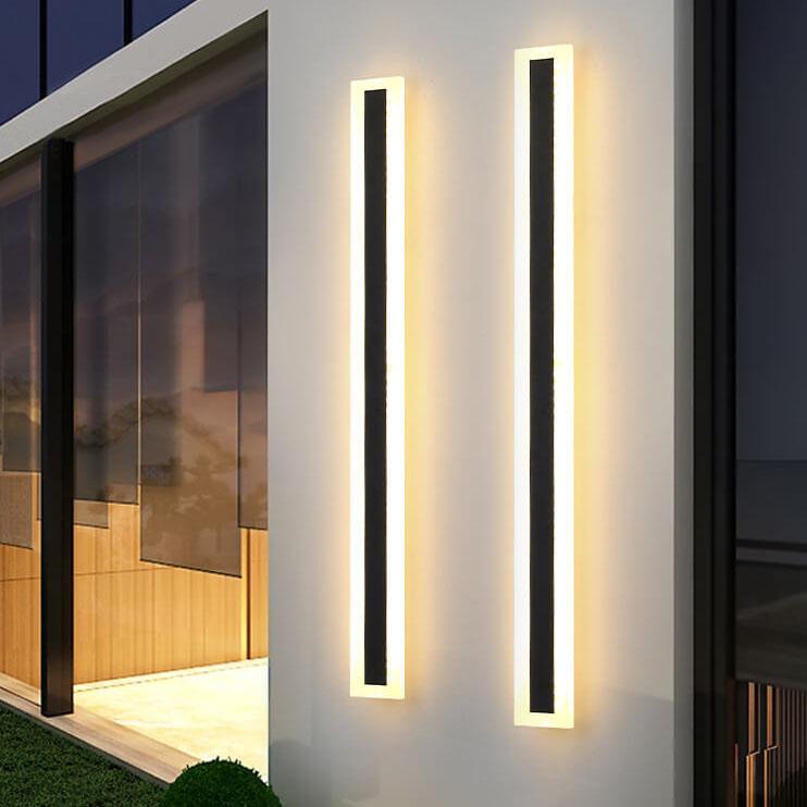 Slim Modern Outdoor LED Wall Lamp